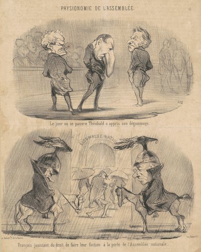 Azon a napon, amikor... Théobald tudomást szerzett a gyomtalanításáról alkotó: Honoré Daumier