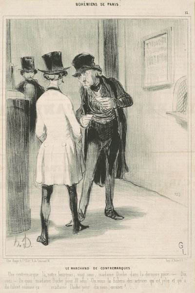 Az ellenjegykereskedő alkotó: Honoré Daumier