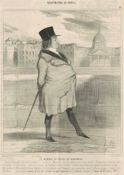 Minden akadémia tagja alkotó: Honoré Daumier