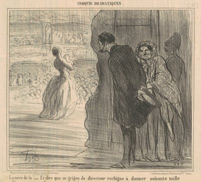 Az énekesnő édesanyja alkotó: Honoré Daumier