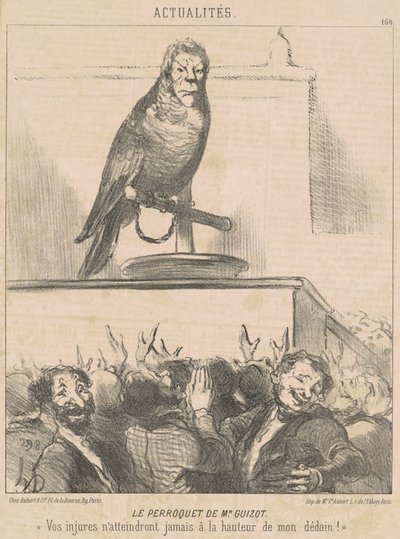 M. Guizot papagájja alkotó: Honoré Daumier