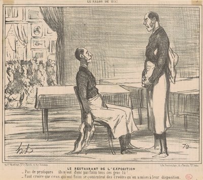 A kiállítási étterem alkotó: Honoré Daumier