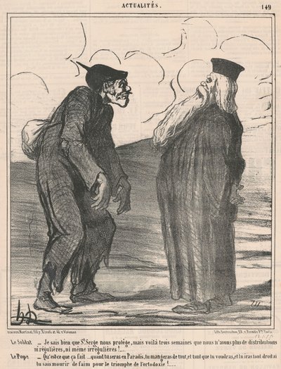 A katona...tudom... alkotó: Honoré Daumier