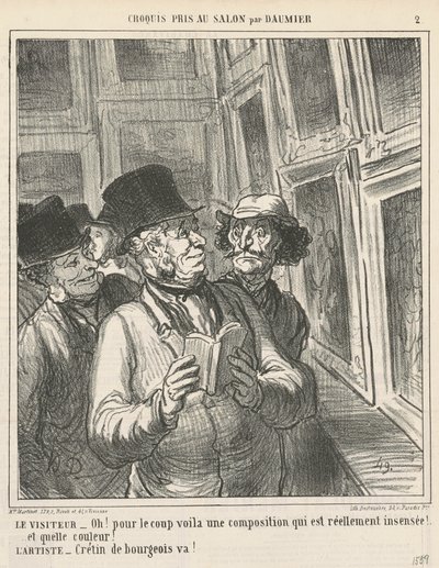 A látogató ... alkotó: Honoré Daumier