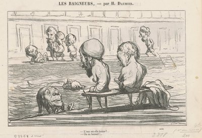 Jó a víz? ... / Teli víz alkotó: Honoré Daumier