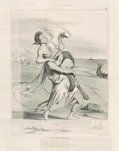 Helen elrablása alkotó: Honoré Daumier
