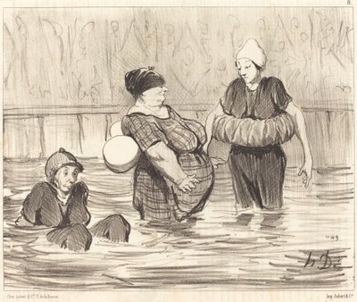 Az óvatos fürdőzők alkotó: Honoré Daumier