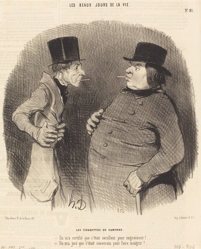 Kámfor cigaretta alkotó: Honoré Daumier
