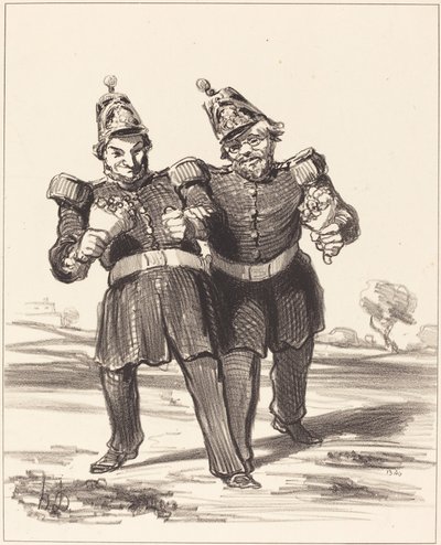 A két örömteli bankett alkotó: Honoré Daumier