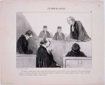 Az Igazságosság Népe – Mr. The Advocate teljes igazságot szolgáltatott alkotó: Honoré Daumier