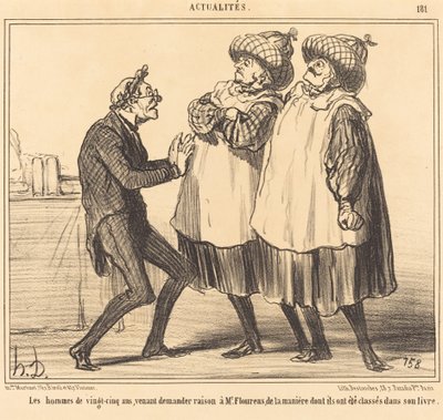 Huszonöt éves férfiak... alkotó: Honoré Daumier