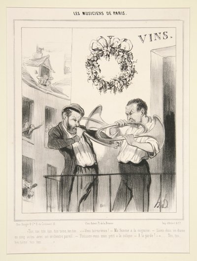 A párizsi zenészek: Hang, hang, hang alkotó: Honoré Daumier
