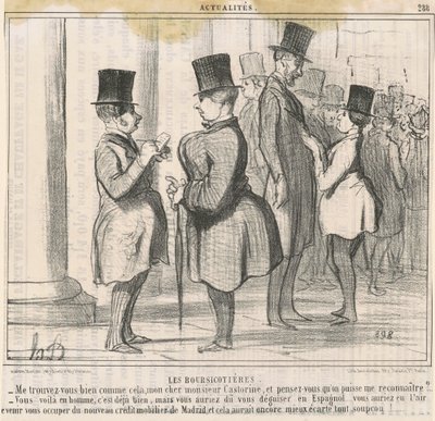 A tőzsdeügynökök. Jól találsz... alkotó: Honoré Daumier