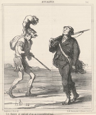 Vadászatok... Nem hasonlítanak egymásra alkotó: Honoré Daumier