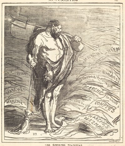 Augeas istállói alkotó: Honoré Daumier
