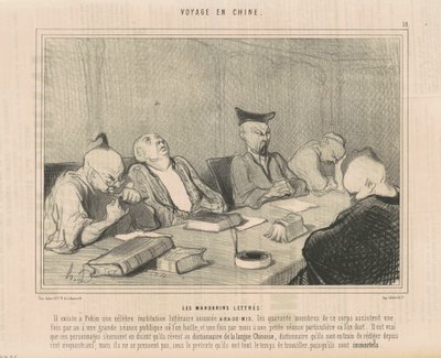 Az írástudó mandarinok alkotó: Honoré Daumier