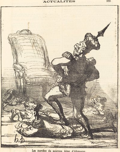 Németország új trónjának lépései alkotó: Honoré Daumier