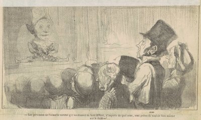 A kedves társadalom emberei, akik... alkotó: Honoré Daumier