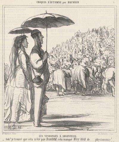 A betakarítás Argenteuilban alkotó: Honoré Daumier