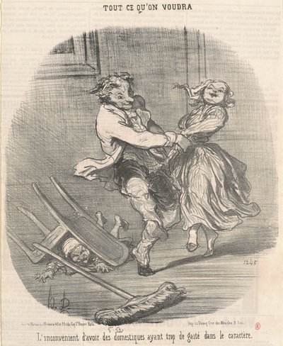 A szolgák hátránya... alkotó: Honoré Daumier