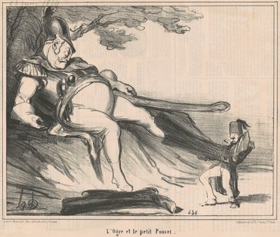 Az ogre és a kis hüvelykujj alkotó: Honoré Daumier