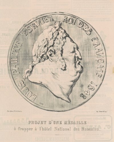 Lajos Fülöp, a franciák utolsó királya alkotó: Honoré Daumier