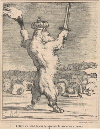 Az északi medve, a legrosszabb az összes ismert medve közül alkotó: Honoré Daumier