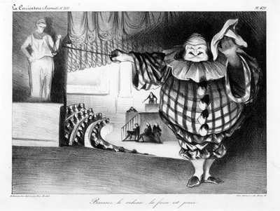 Engedje le a függönyt, a bohózat a 421-es lemezzel végződik alkotó: Honoré Daumier