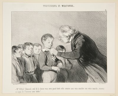 M Alfred Cabassol..kapja ezt a jelet a alkotó: Honoré Daumier