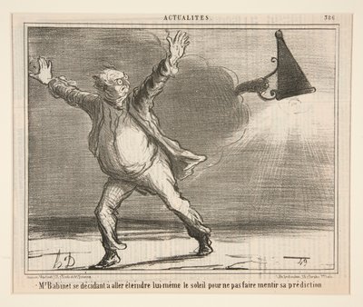 M. Babinet úgy döntött, hogy elmegy és kioltja magát alkotó: Honoré Daumier