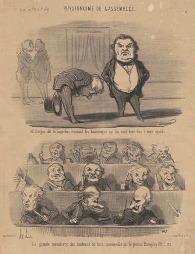 Mr. Berger, mondta a nagyszerű... alkotó: Honoré Daumier