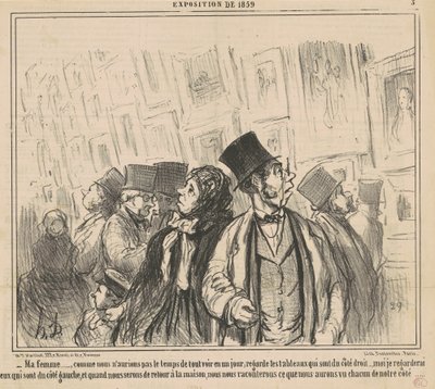 A feleségem… ahogy mi nem tettük volna… alkotó: Honoré Daumier