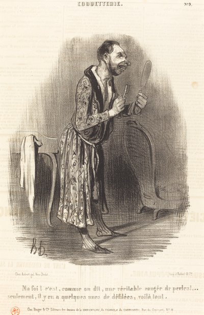 Hitem! mintha mondják... alkotó: Honoré Daumier