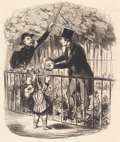 De mivel mondom, ez az ő labdája... alkotó: Honoré Daumier