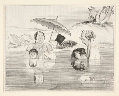 Mrs. Greluche: Ó, Gustave, mi? alkotó: Honoré Daumier