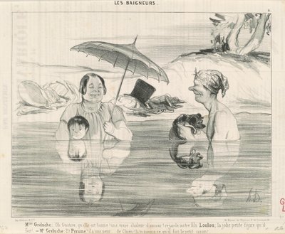 Mrs. Greluche: Oh Gustave, milyen jó! alkotó: Honoré Daumier