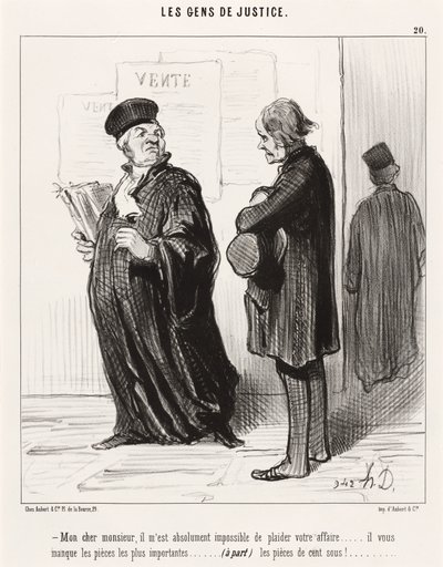 Kedves uram... lehetetlen hivatkozni az ügyére alkotó: Honoré Daumier