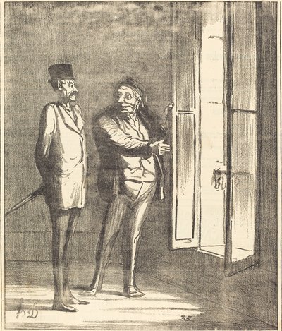 Uram jó lesz itt... alkotó: Honoré Daumier