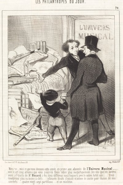 Uram...ezt adjuk...bónuszként... alkotó: Honoré Daumier