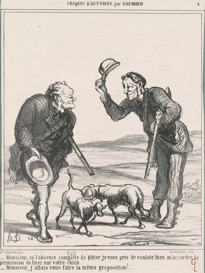 Uram, tekintettel a teljes hiányra... alkotó: Honoré Daumier