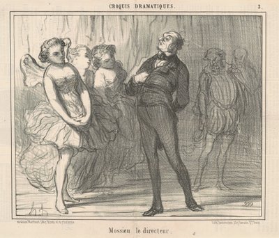 Mossieu a rendező alkotó: Honoré Daumier