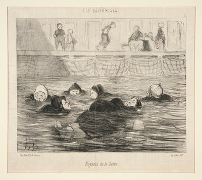 A Szajna Nayades, a Les Baigneuses-ből alkotó: Honoré Daumier