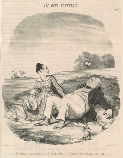 Ne ijesztgesd, Eudoxie... alkotó: Honoré Daumier