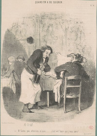 Ne figyeljen uram... alkotó: Honoré Daumier