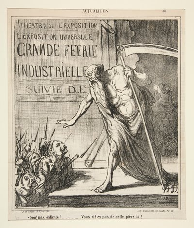 Dehogy! a gyerekeim! alkotó: Honoré Daumier