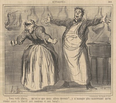 Szabadok vagyunk... alkotó: Honoré Daumier