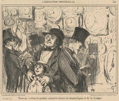 Új ingarendszer... alkotó: Honoré Daumier
