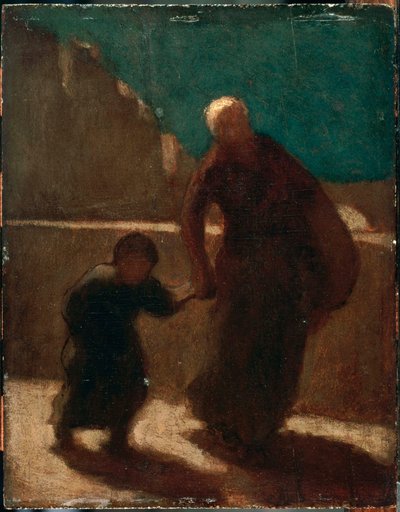 Egy hídon éjjel alkotó: Honoré Daumier