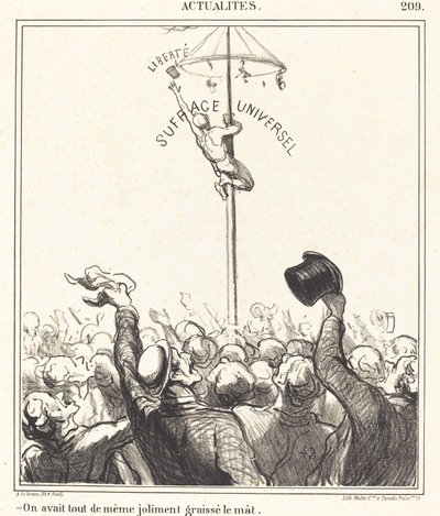 Szépen bekentük az árbocot alkotó: Honoré Daumier