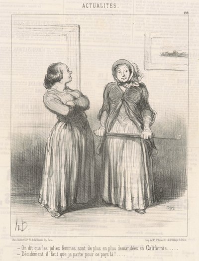 Azt mondják a szép nők... alkotó: Honoré Daumier